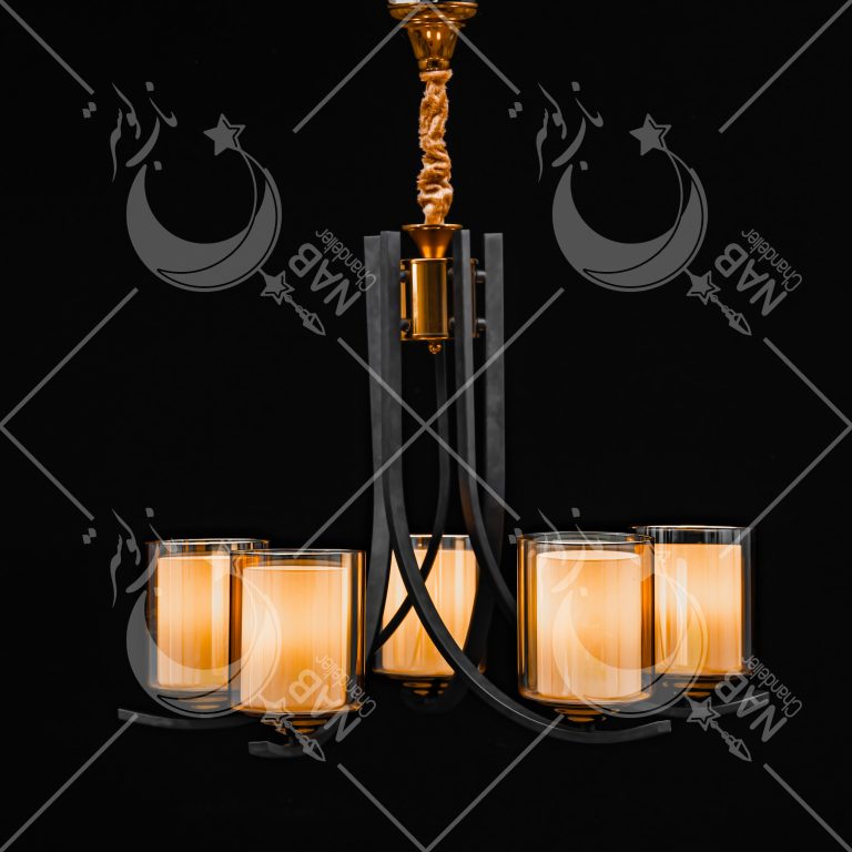 لوستر پیچ بلند نئوکلاسیک ناب لوستر با بدنه فلزی در آبکاری نسکافه ای/طلایی/کروم/مشکی، حباب‌های دوگلس، مناسب برای پذیرایی، اتاق، آشپزخانه و محل کار در تهران"